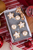 Brown Check Bow Gingerbread Cookie Sheet Ornament