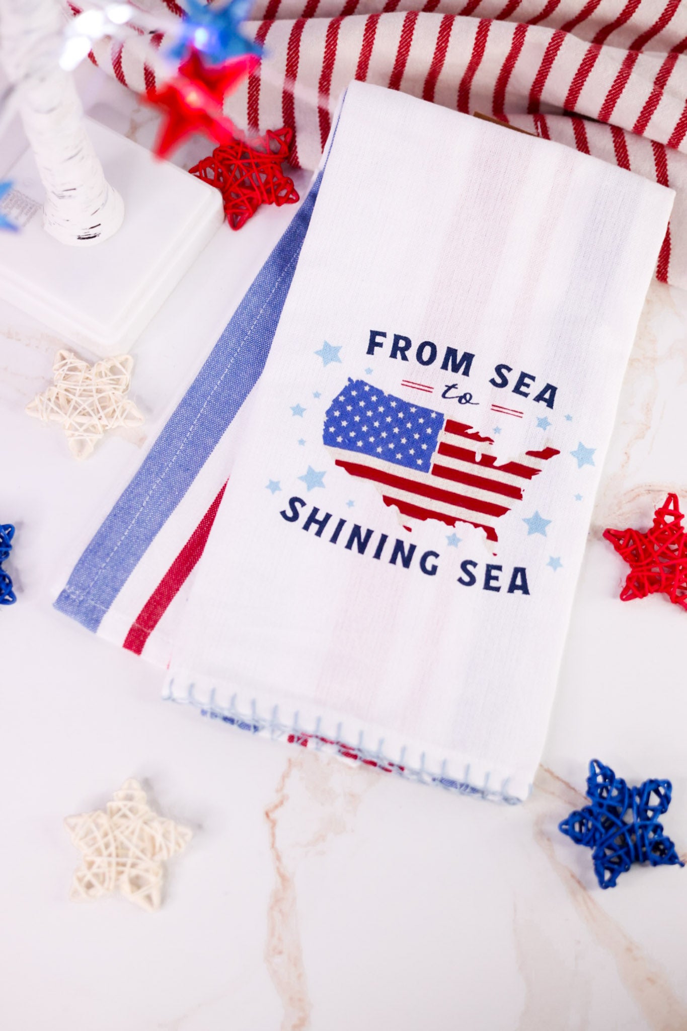 Sea To Shining Sea Dish Towel