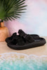 Black Cushioned Waterproof Slides