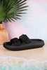 Black Cushioned Waterproof Slides