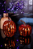 Orange Disco Pumpkin Table Top Decorations (2 Sizes)