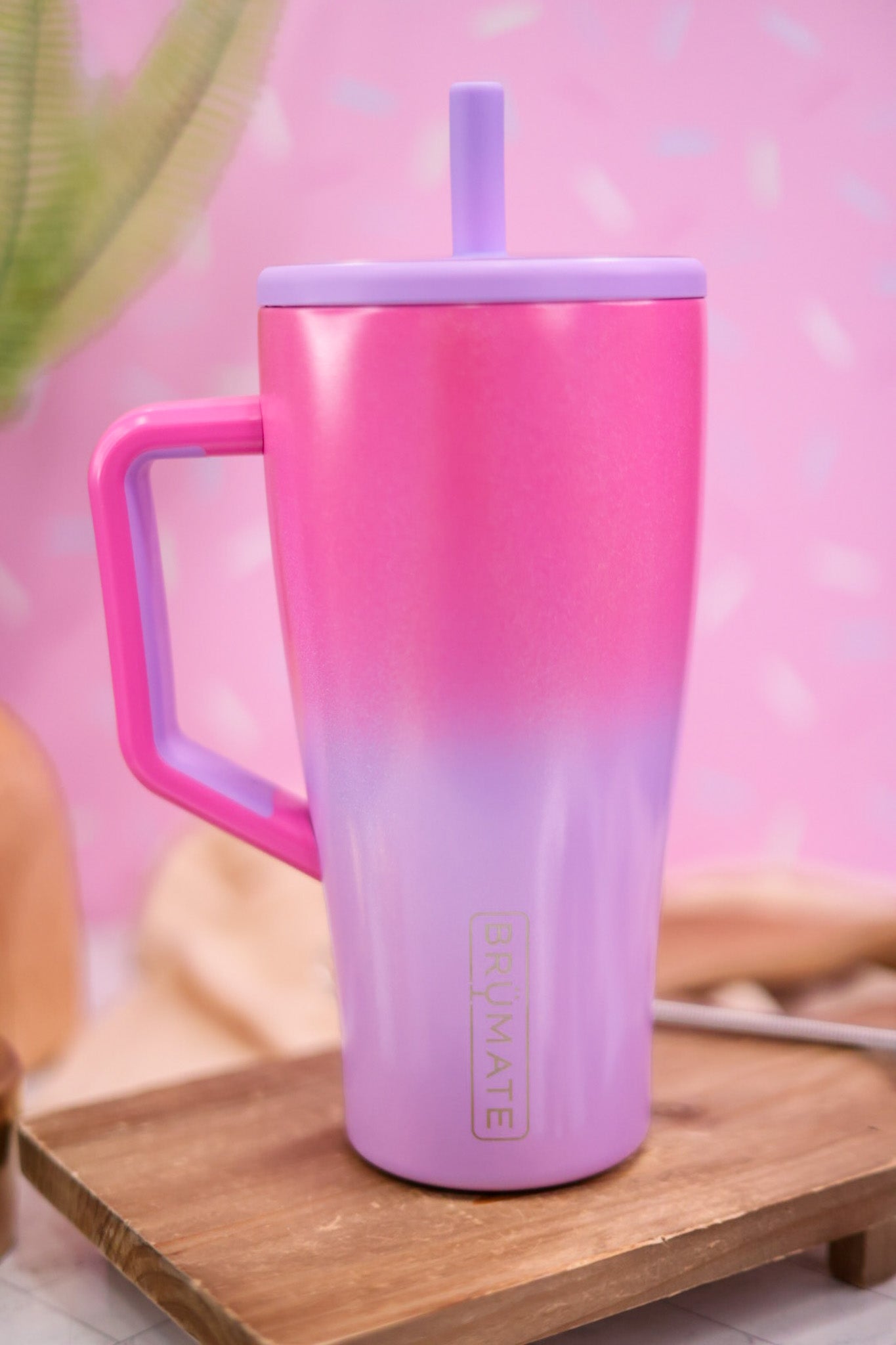 Brumate Glitter Cotton Candy 30oz Era Tumbler