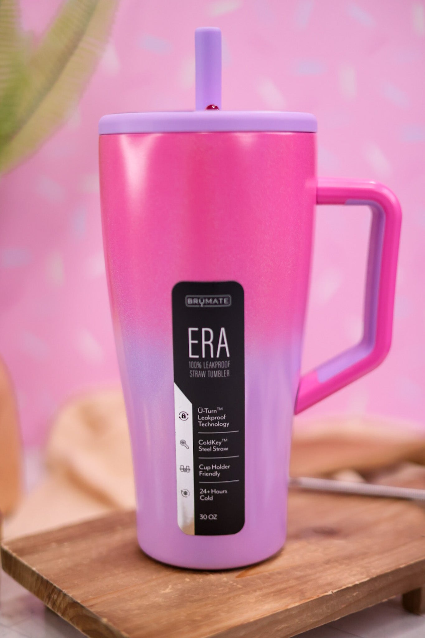 Brumate Glitter Cotton Candy 30oz Era Tumbler