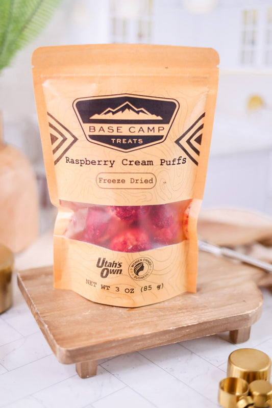 Freeze Dried Raspberry Cream Puffs