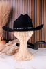 Wrangler Black Wool Cowboy Hat With Rhinestone Band