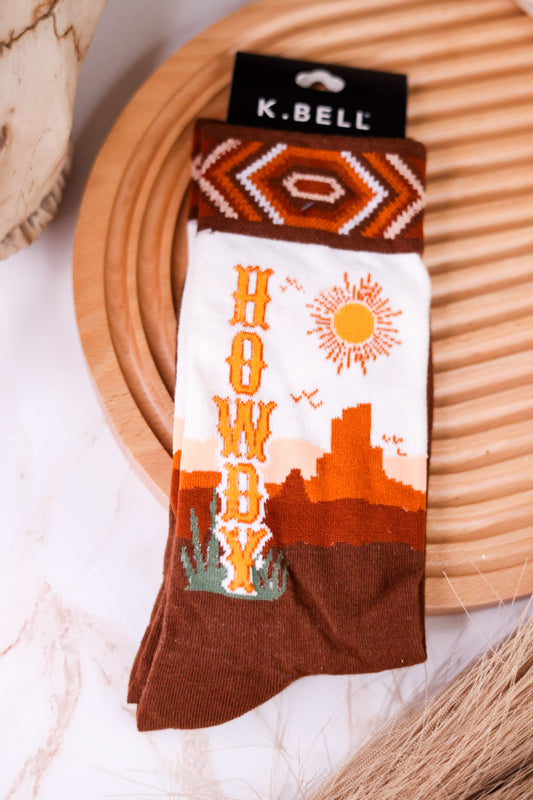 Western Inspired Howdy Women's Crew Socks