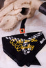 "Dibs On The Cowboy" Black Western Print Bandana