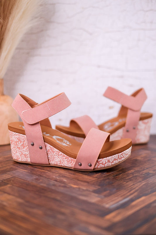 Blush Devon Wedges
