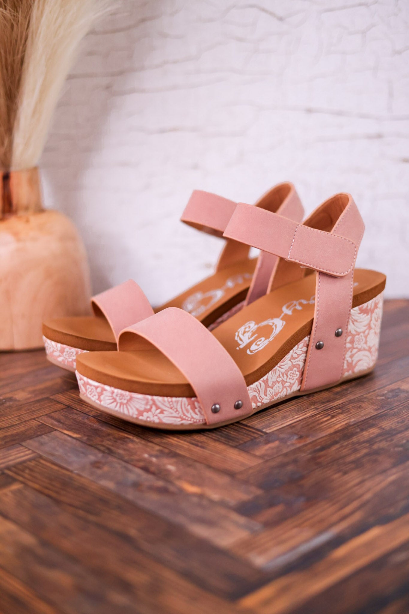 Blush Devon Wedges