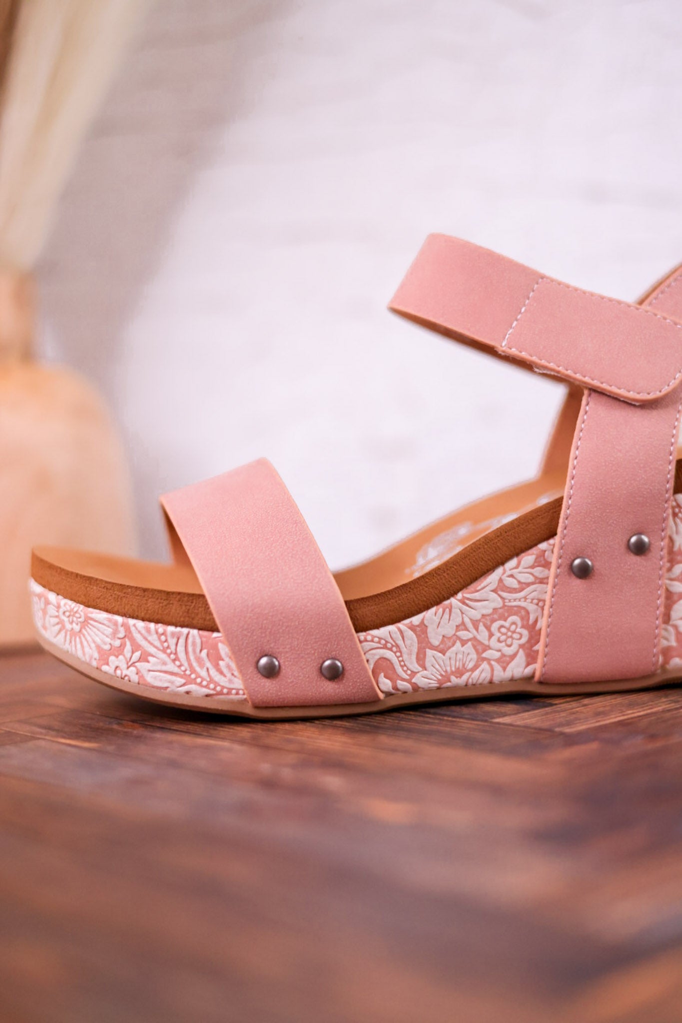 Blush Devon Wedges