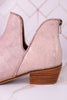 "Vanish" Beige Crackle Western Booties