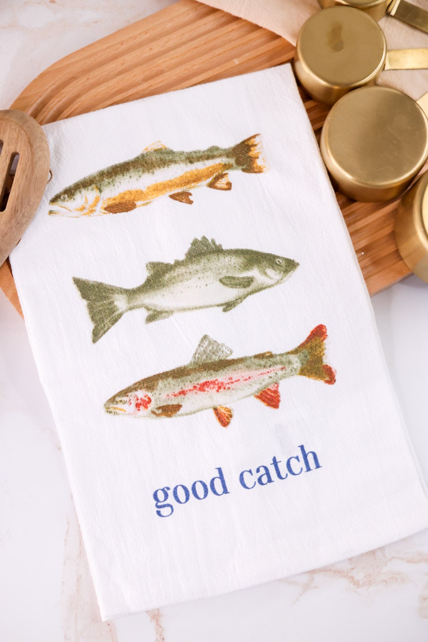 "Good Catch" Flour Sack Towel
