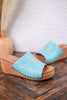Saddle Up Turquoise Wedges