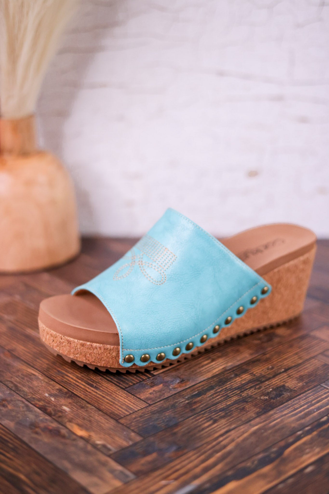 Saddle Up Turquoise Wedges