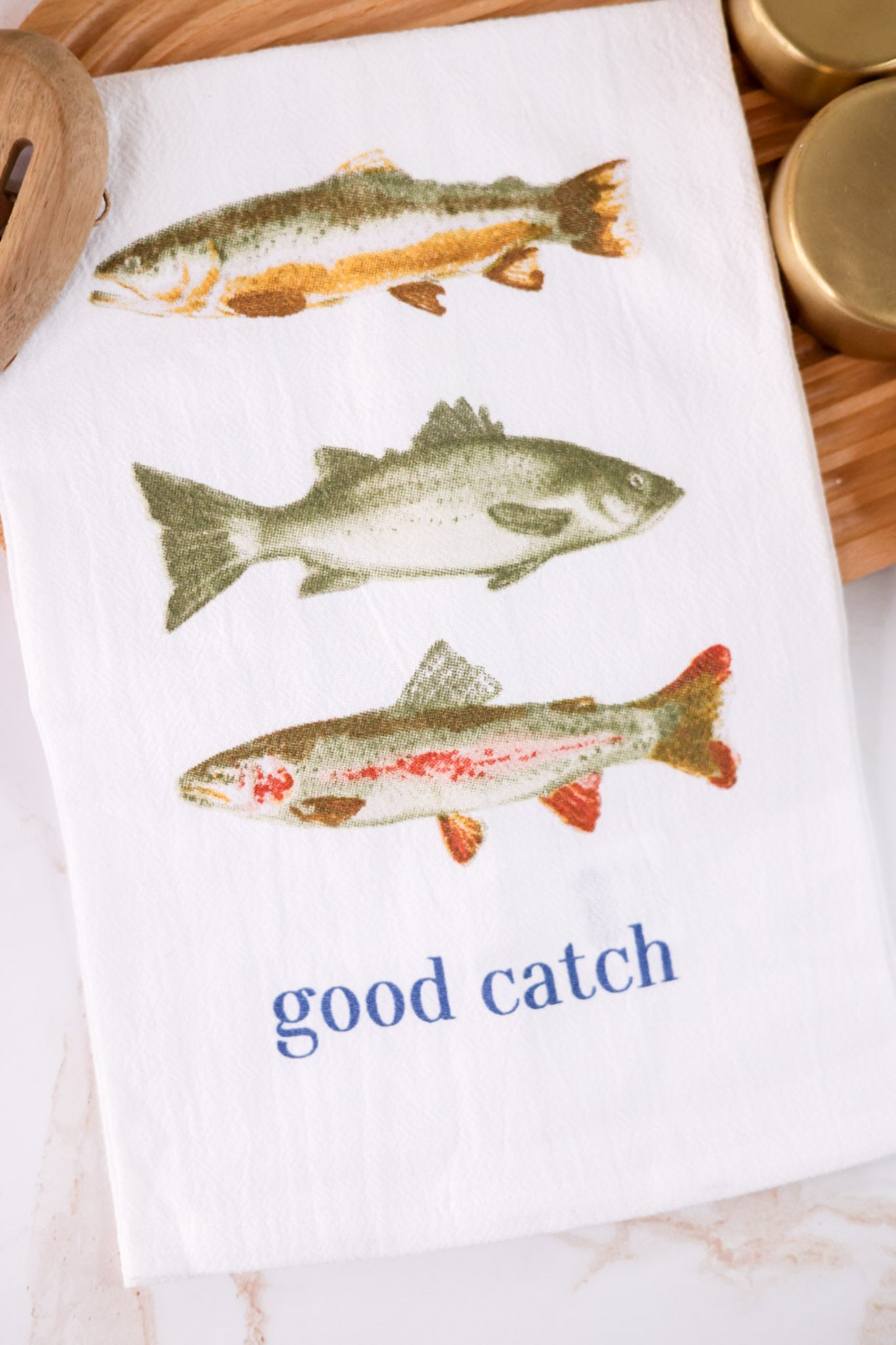 "Good Catch" Flour Sack Towel