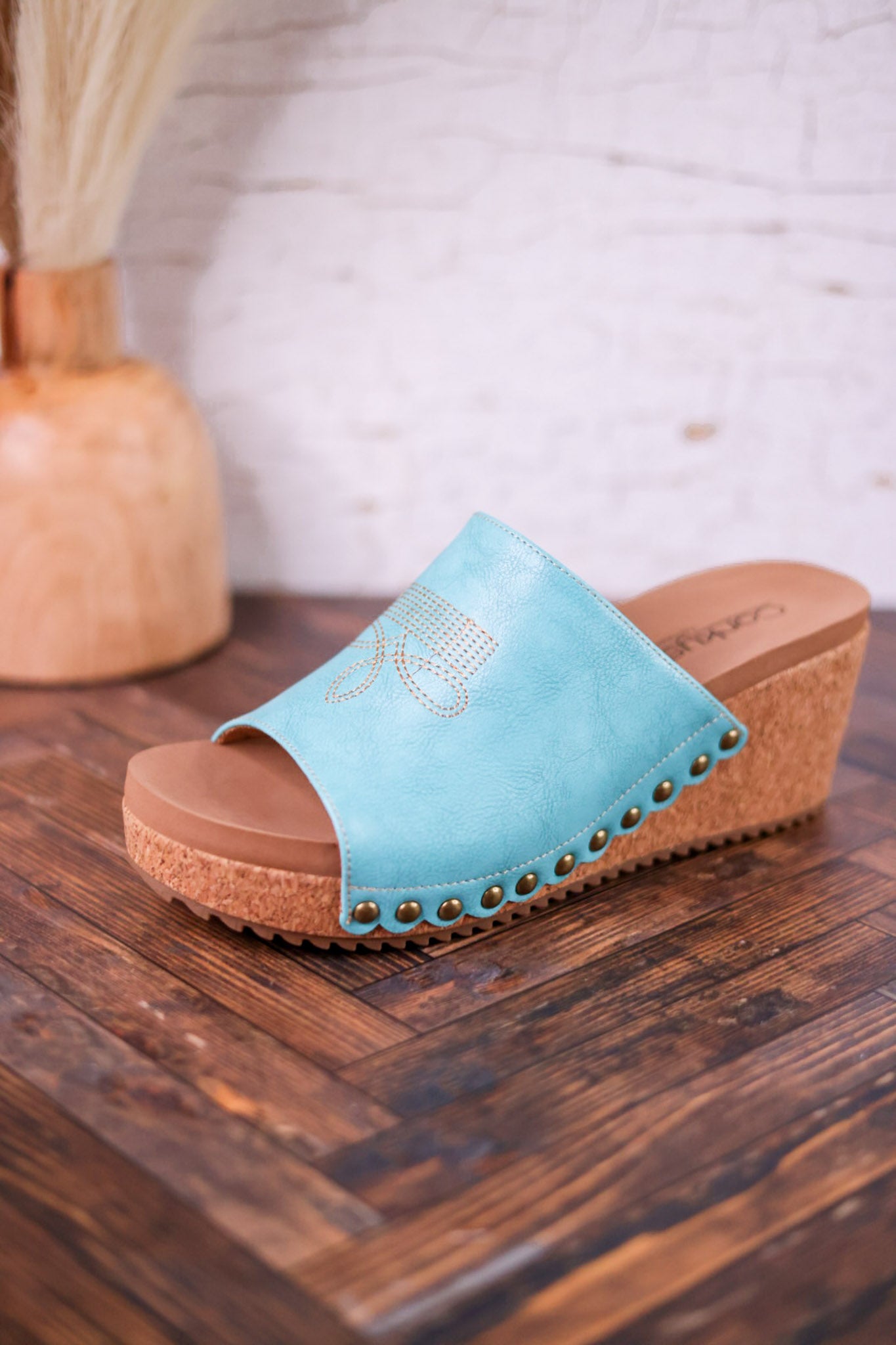 Saddle Up Turquoise Wedges