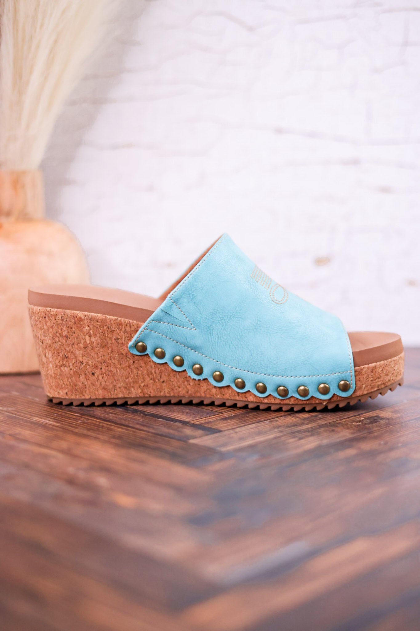 Saddle Up Turquoise Wedges