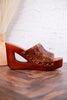 Desert Wanderer Tooled Leather Wedge Sandals