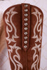 Liberty Black Selma Wide Calf Gamuza Leather Boots In Arena Brown