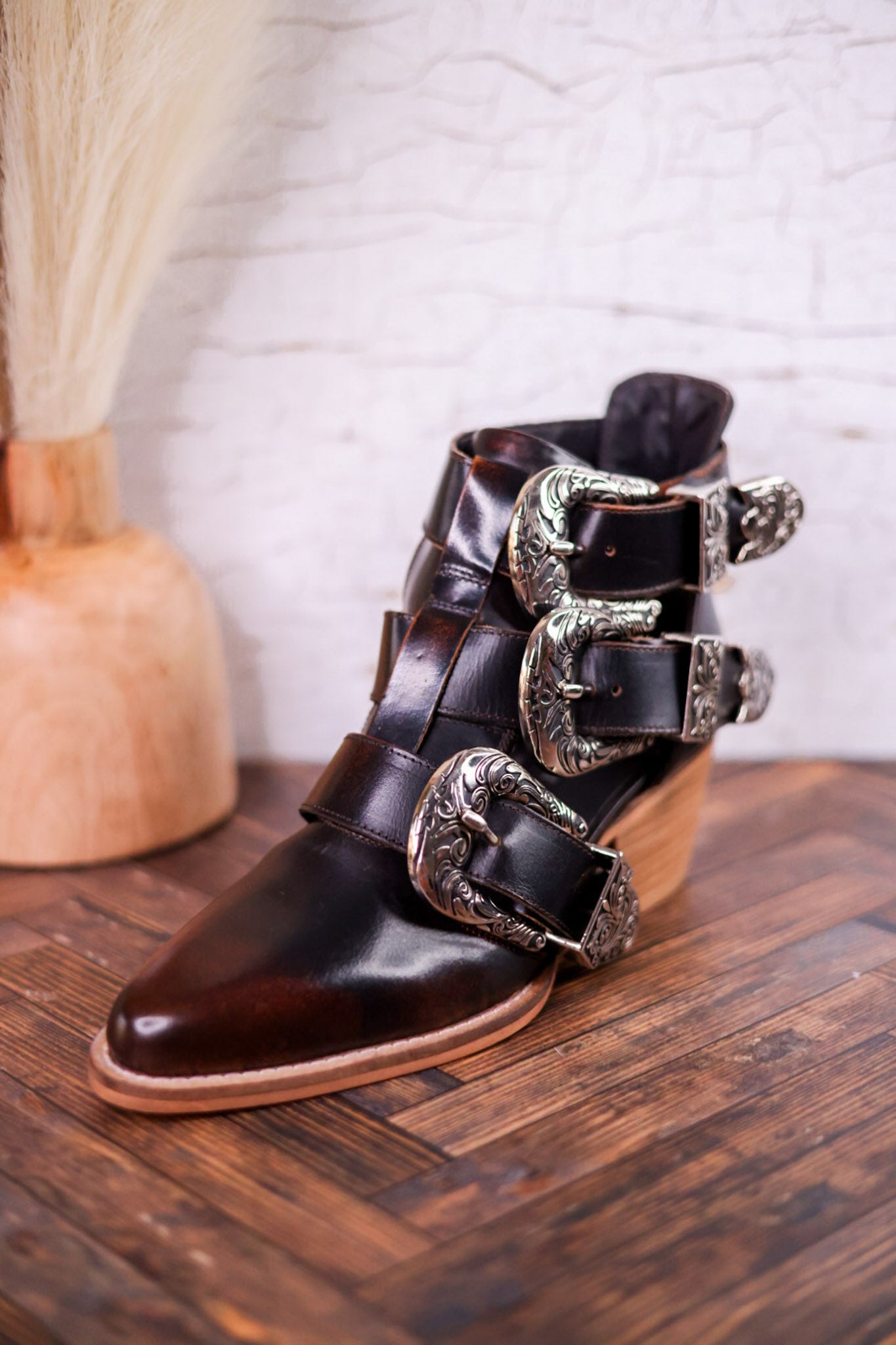 Rodeo Calfskin Ankle Booties