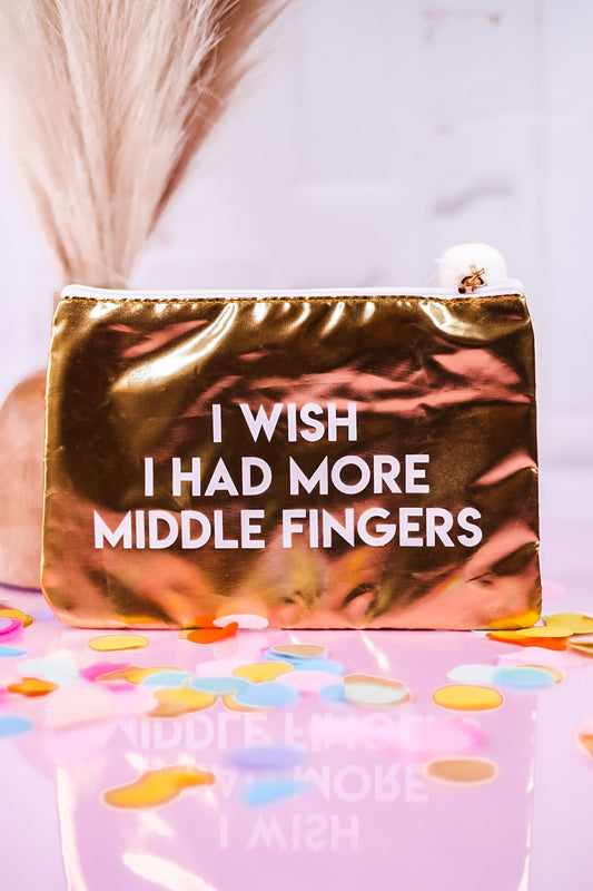 More Middle Fingers Cosmetic Bag