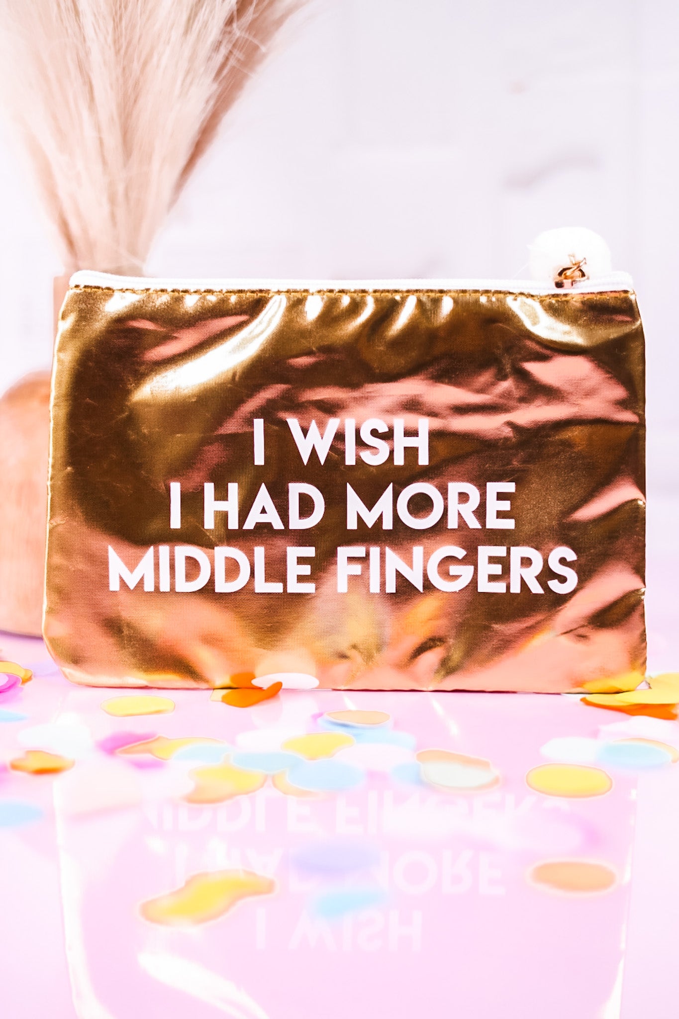 More Middle Fingers Cosmetic Bag