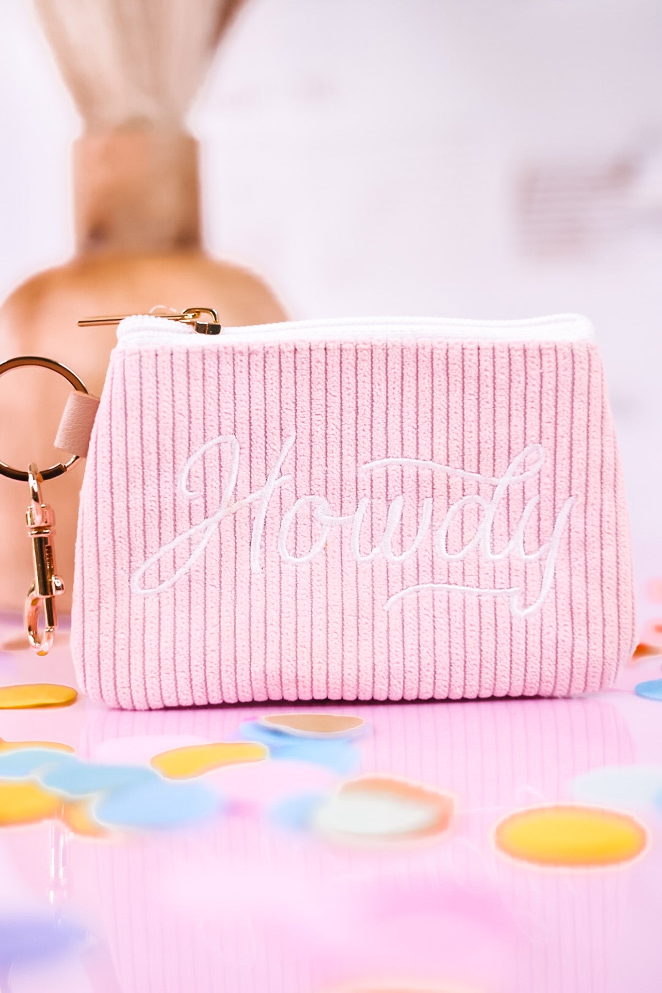 Howdy Corduroy Zip Wallet