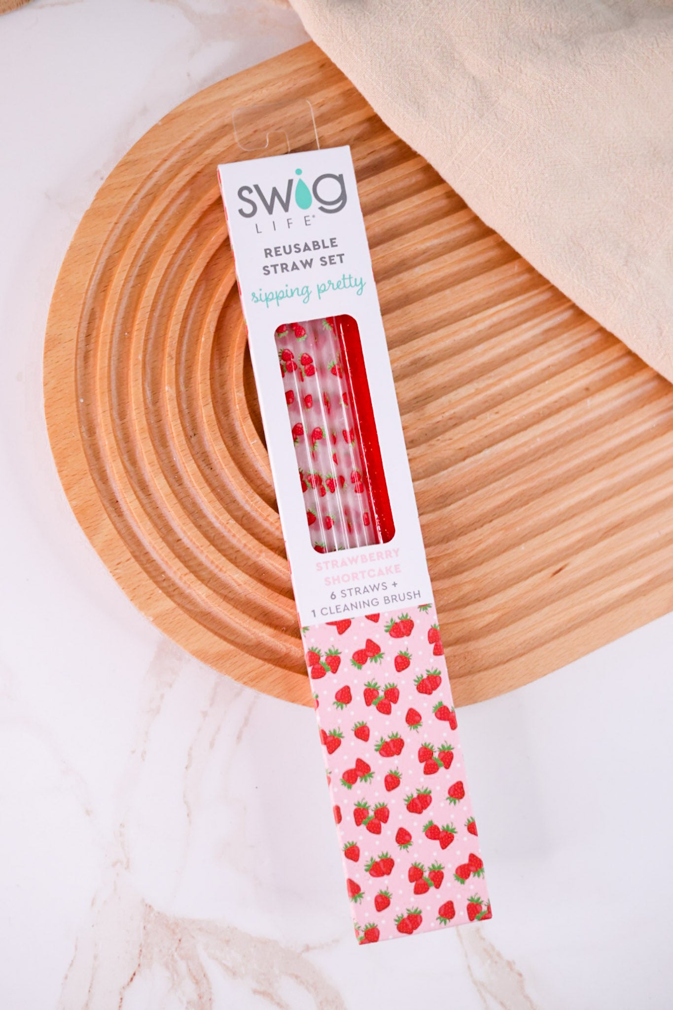 Strawberry Shortcake Reusable Straw Set