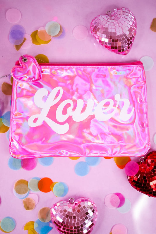 Metallic Pink Lover Cosmetic Bag