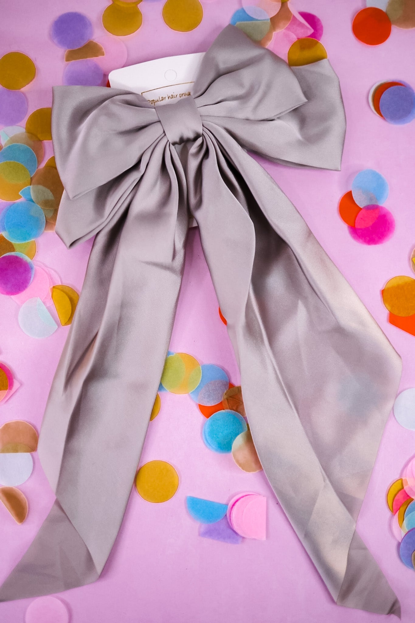 Satin Bow Hair Clips (18 Colors)