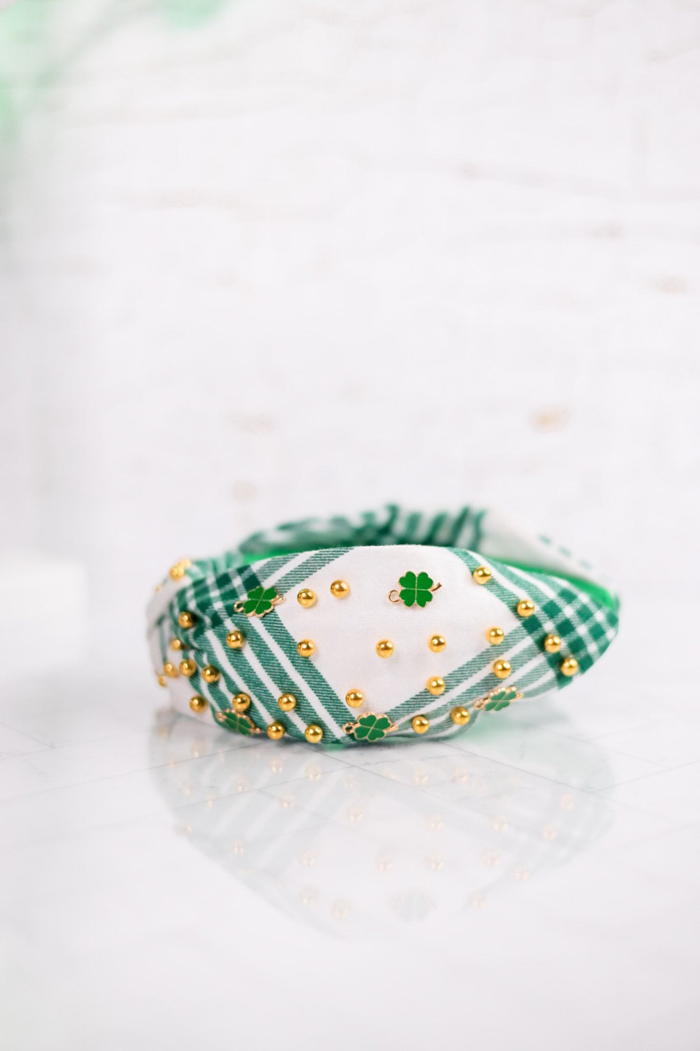 Lucky Charms Plaid Headband