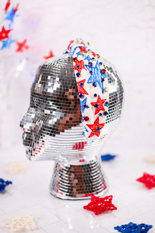 Patriotic Colorful Star Headband