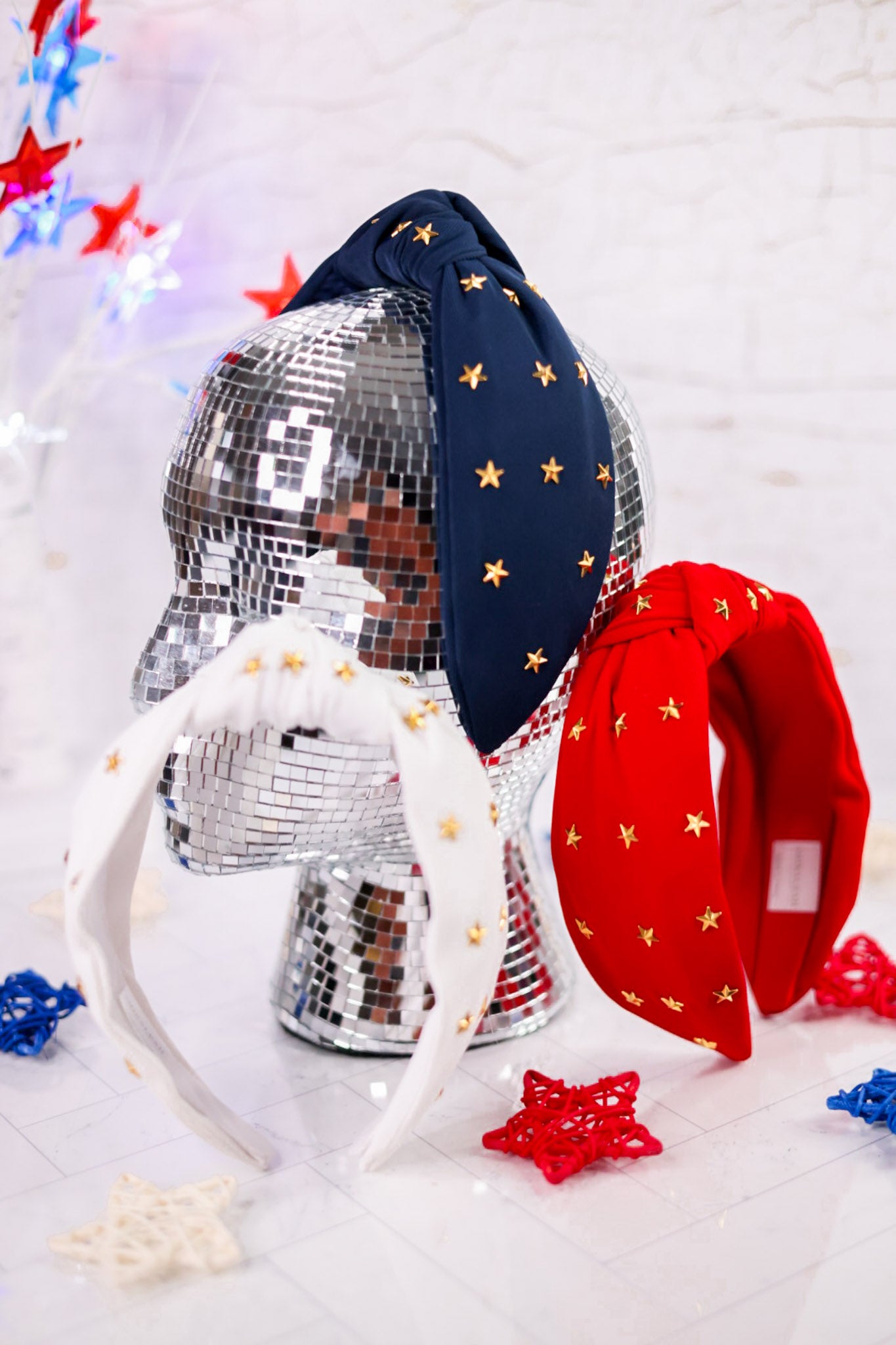 Knotted Headbands with Star Charms (3 Colors)