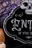 Enter If You Dare Metal Sign