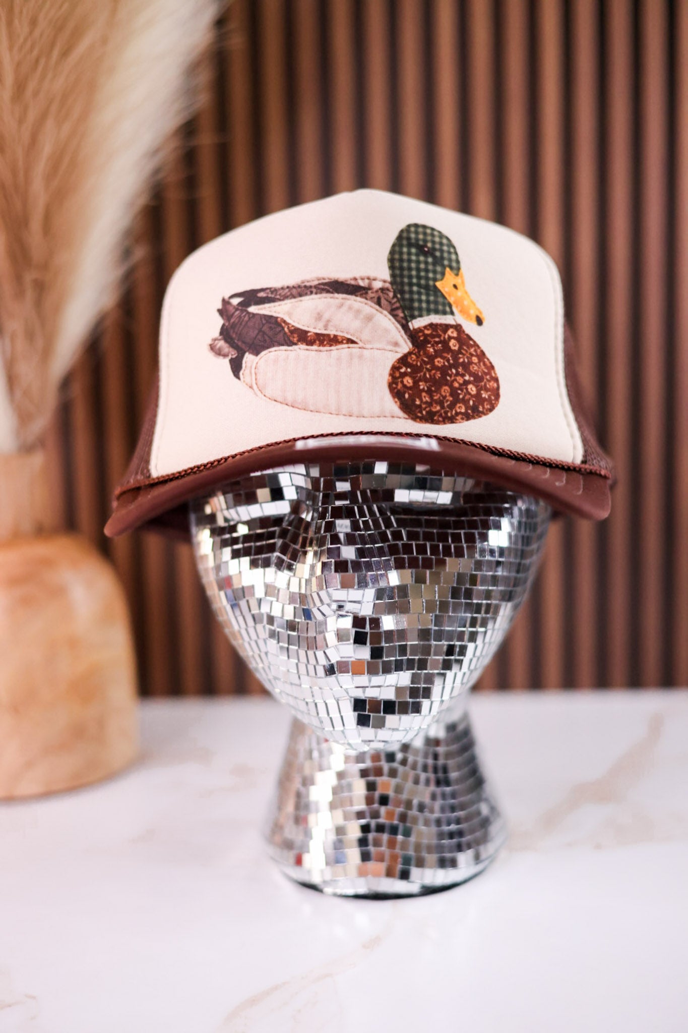 Patchwork Mallard Duck Trucker Hat