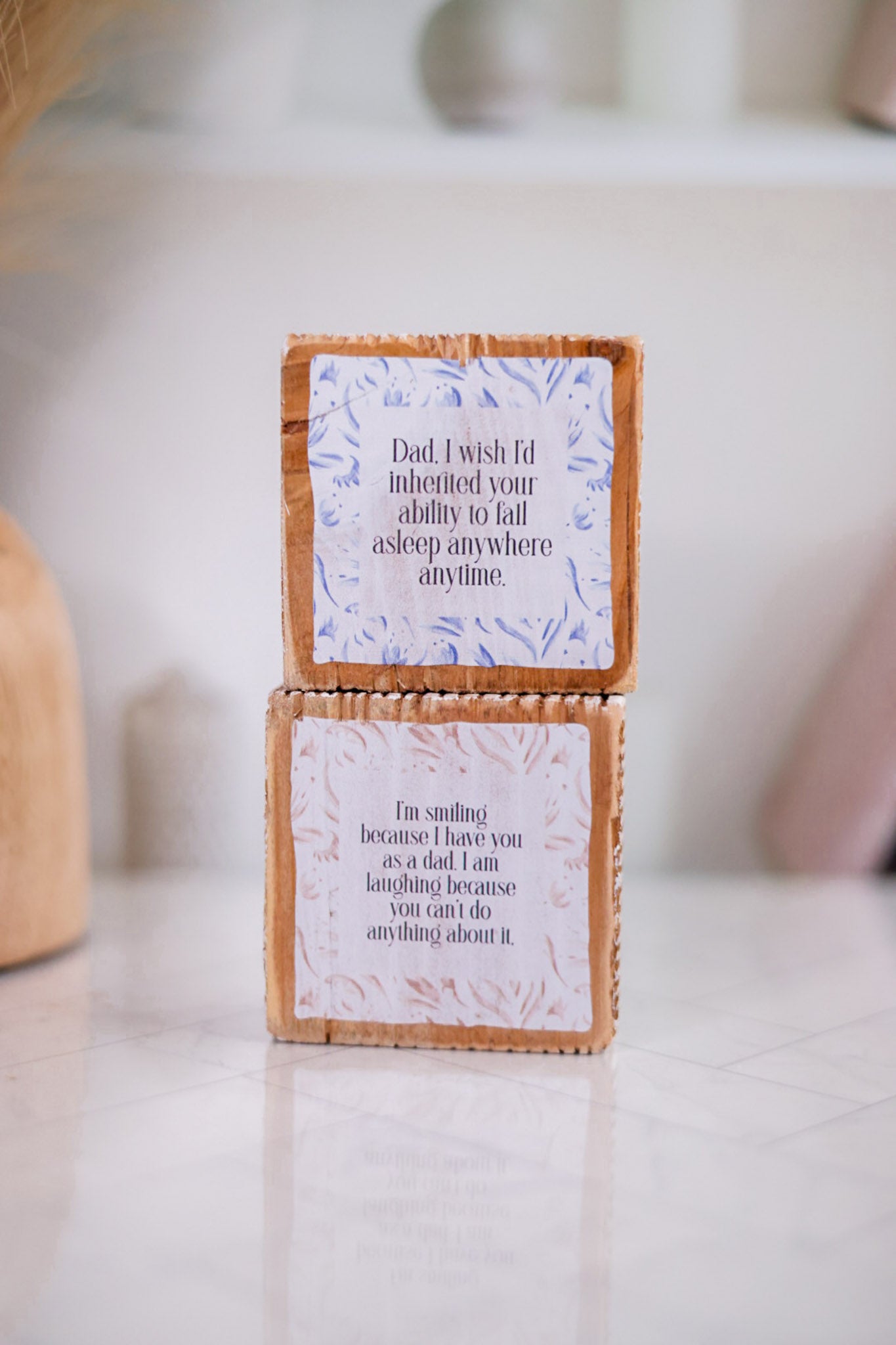 Reversible Dad I'm Smiling Sign
