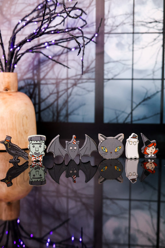 Sweet & Spooky Wooden Leggie Shapes (Set Of Six)