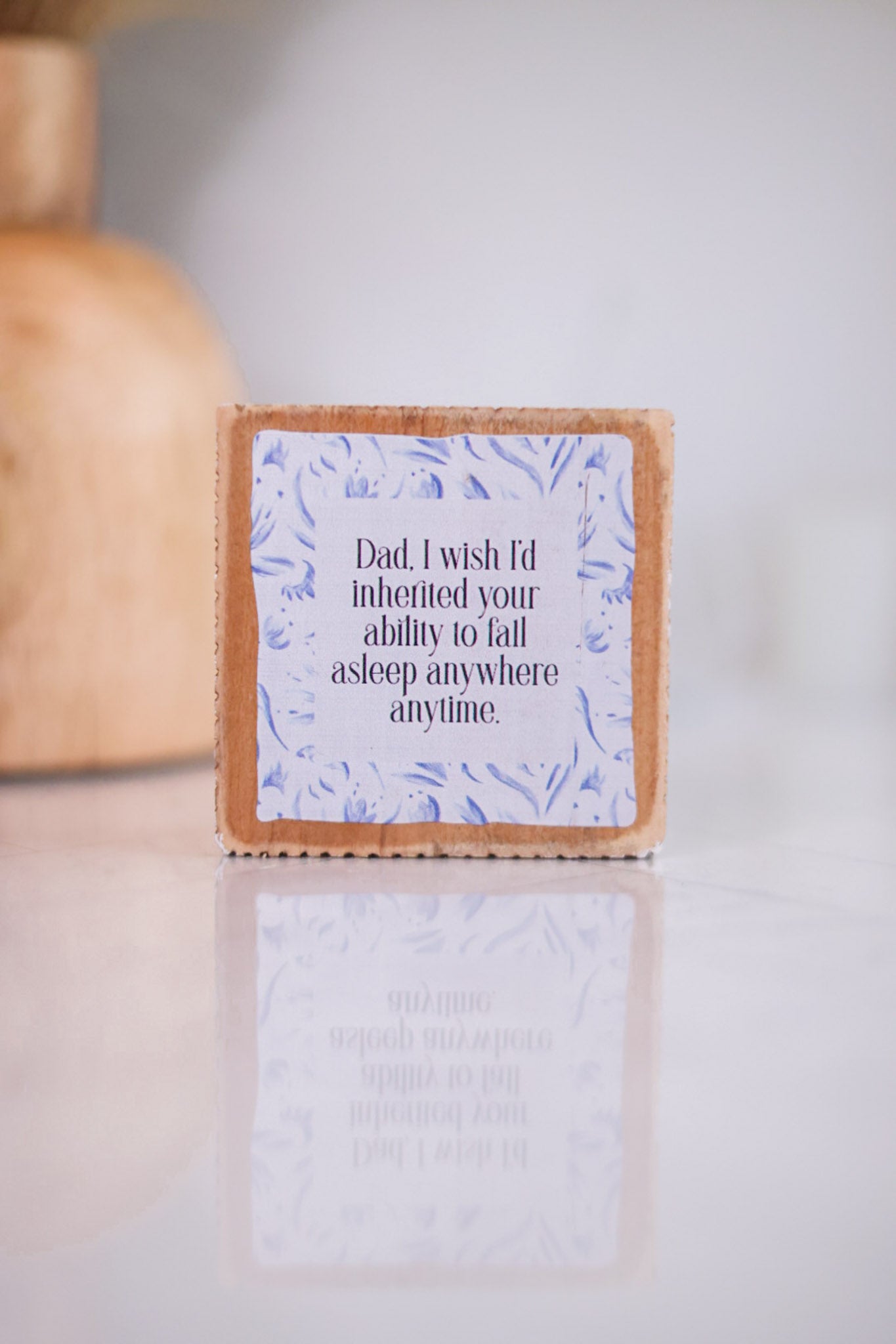 Reversible Dad I'm Smiling Sign