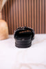 Midnight Grove Black & White Hairon Leather Sandals