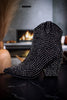 Swagger Black Rhinestone Boots