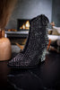 Swagger Black Rhinestone Boots