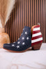 Liberty Star Leather Ankle Booties