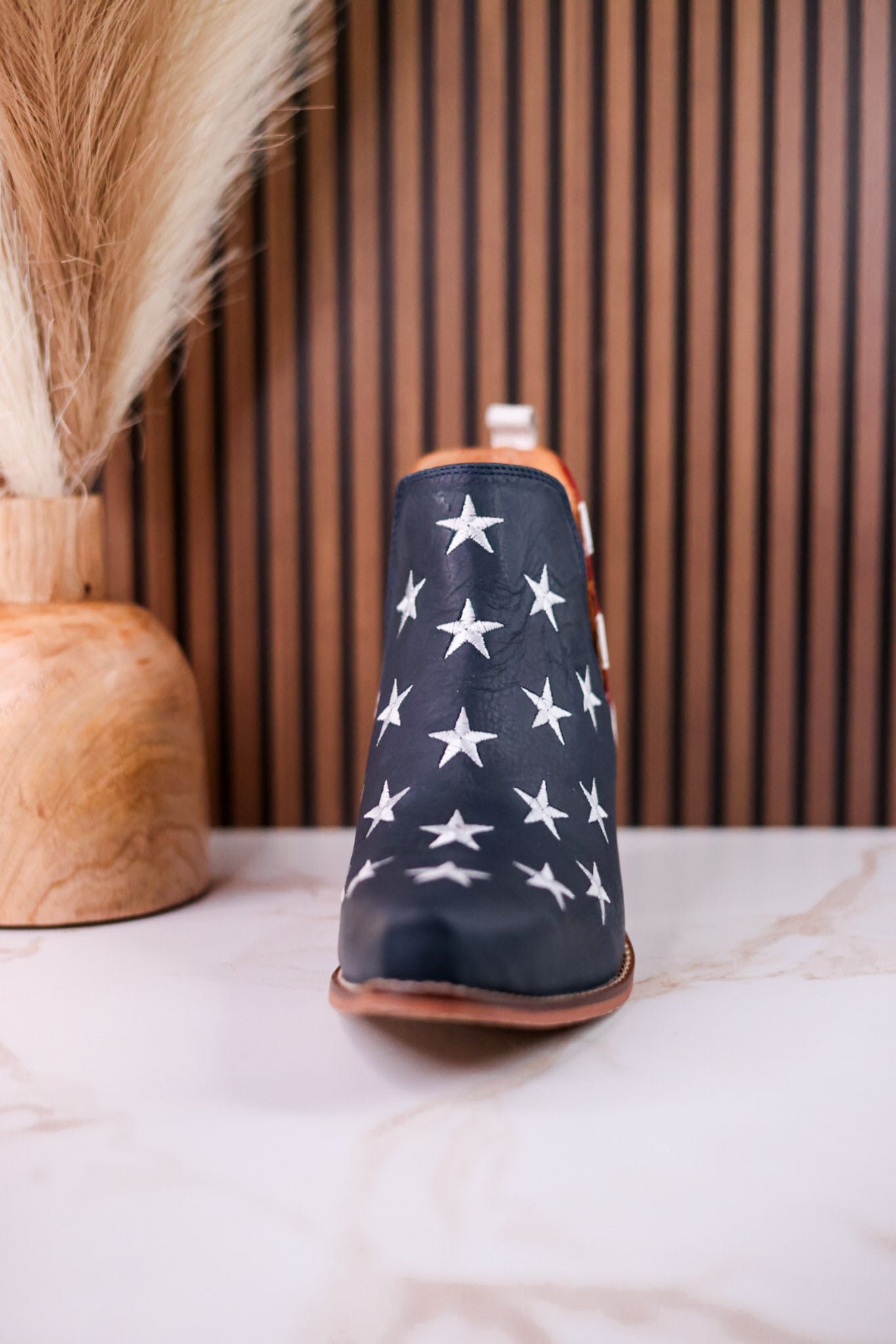 Liberty Star Leather Ankle Booties