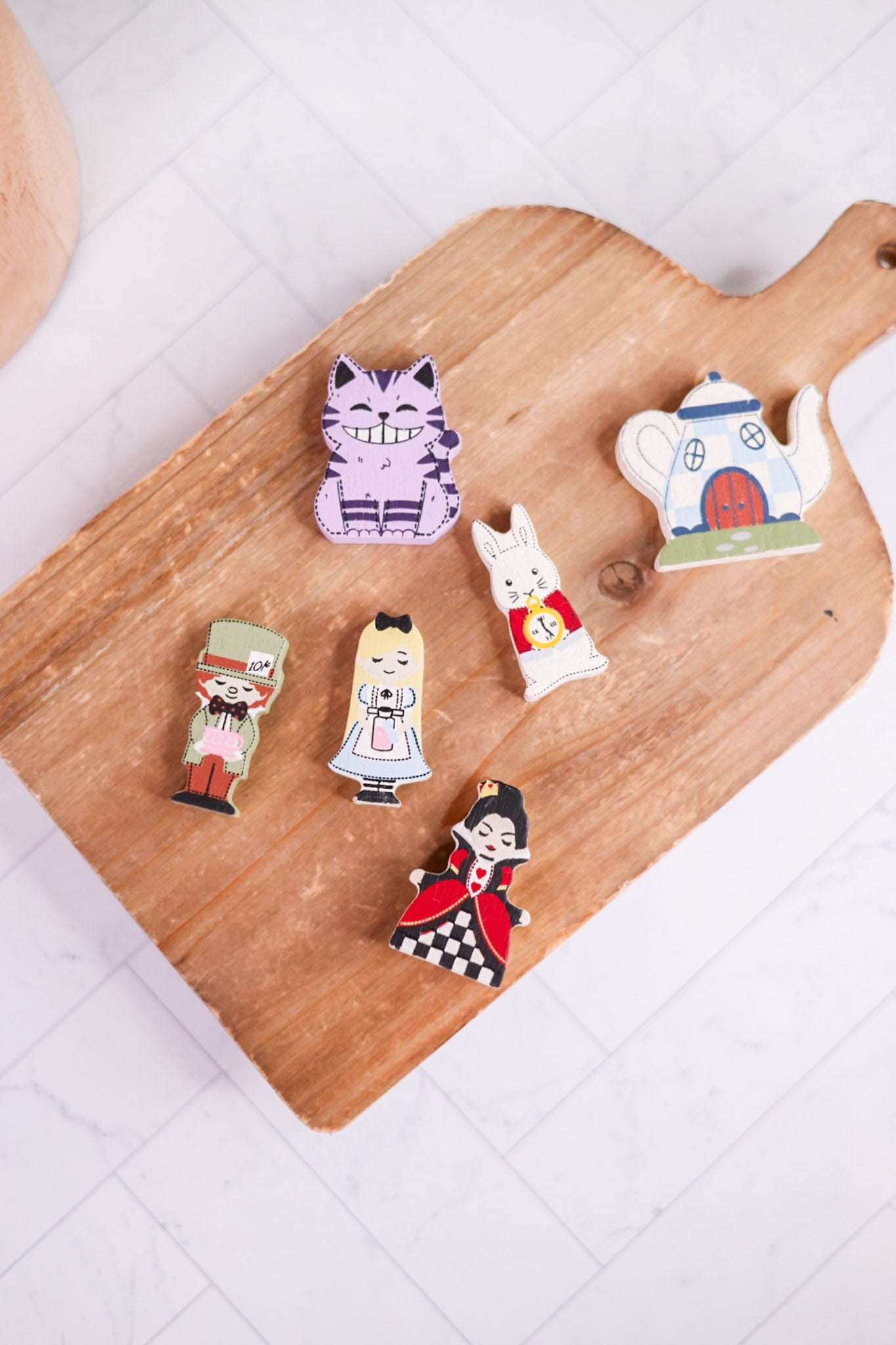 Set of 6 Alice in Wonderland Ledgies