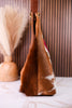 Brown & White Cowhide Calfskin Concealed Carry Purse