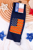 Men's American Hotdog Flag Crew Socks