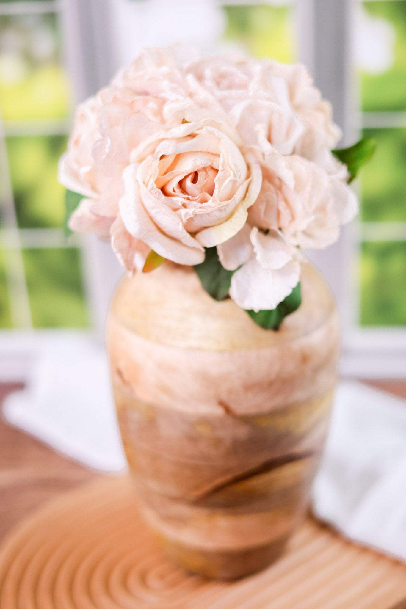 10" Wooden Vase