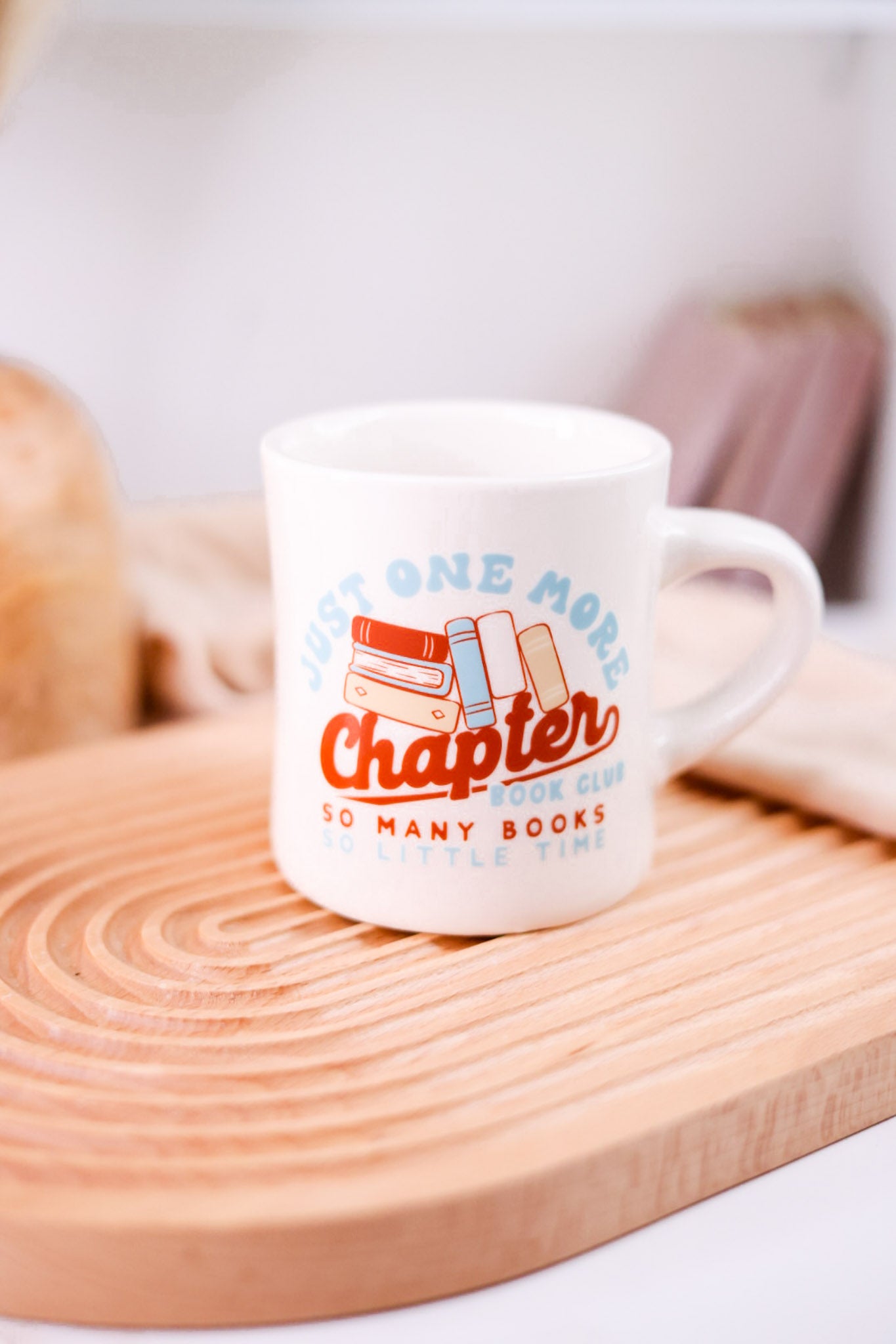 "Just One More Chapter" Diner Mug