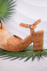 Cheers Glitter Cork Heels
