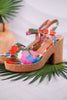Cheers Floral Cork Heels